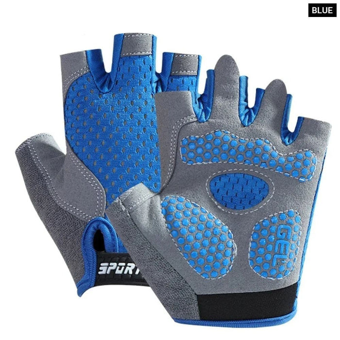 1 Pair Non-slip Half Finger Thickened Palm Gloves for Kids