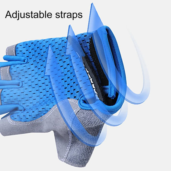 1 Pair Non-slip Half Finger Thickened Palm Gloves for Kids