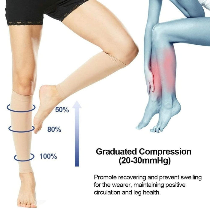 Nz Local Stock-1 Pair Sports Calf Footless Compression