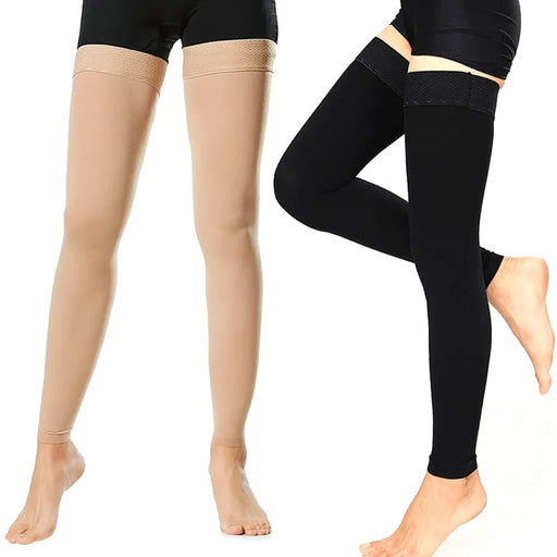 1 Pair Thigh High Compression Recovery Sleeves