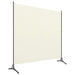 1 Panel Room Divider Cream White Gl365