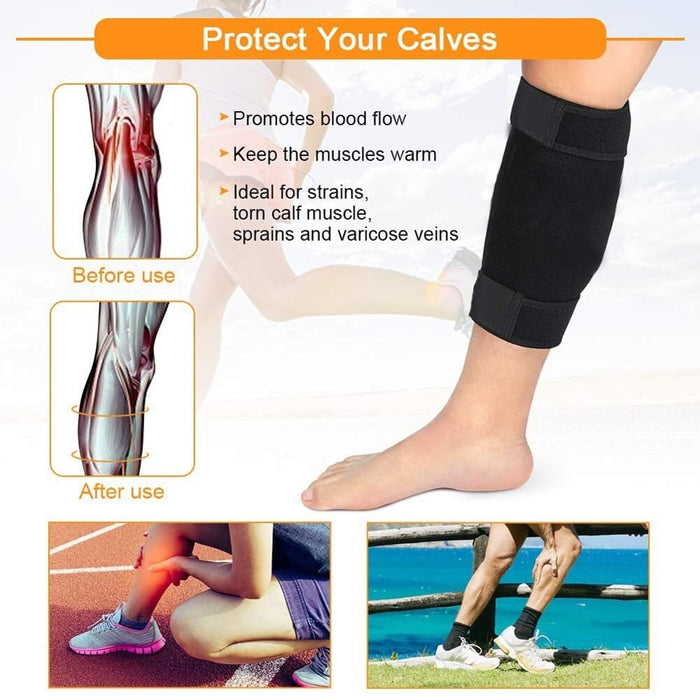 1 Piece Adjustable Calf Compression Leg Brace Sleeves