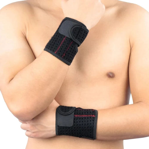 1 Pc Sports Adjustable Breathable Wrist Brace with Spring