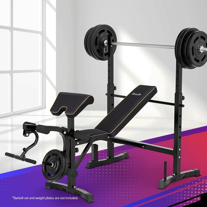 10 In 1 Weight Bench Adjustable Home Gym Station Press 330kg
