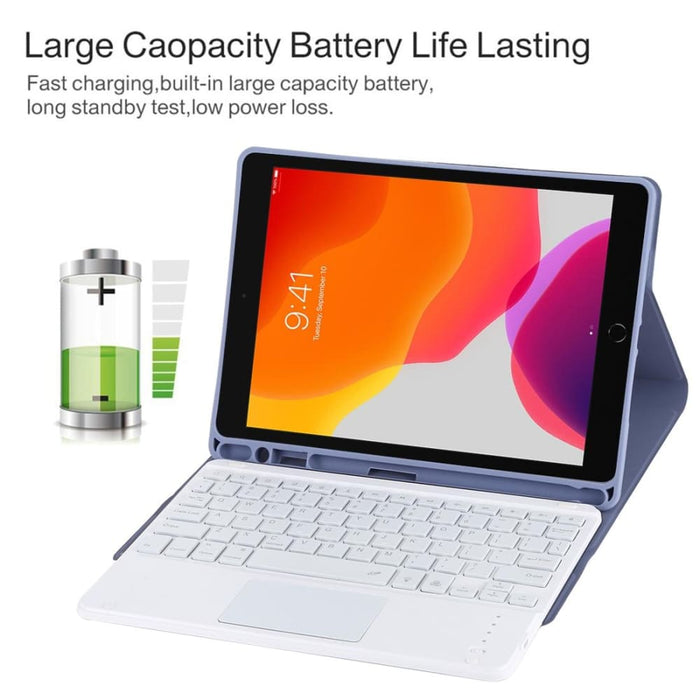 10.2 Ipad/tablet Case With Bluetooth Touch Pad Backlight