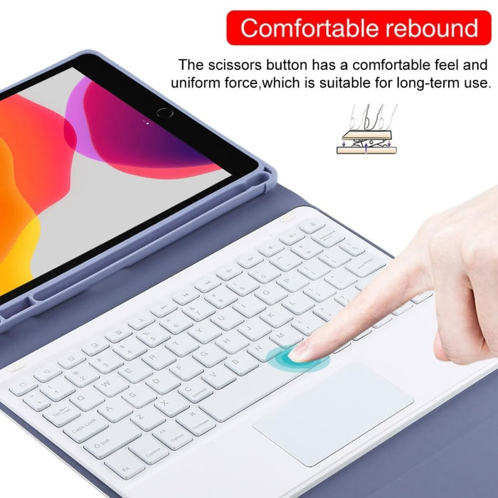 10.2 Ipad/tablet Case With Bluetooth Touch Pad Backlight