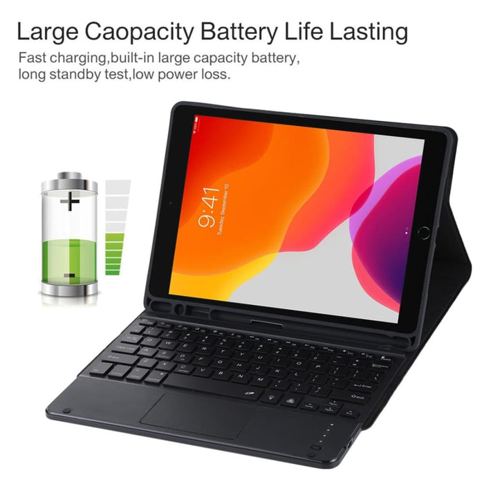 10.2 Ipad/tablet Case With Bluetooth Touch Pad Backlight