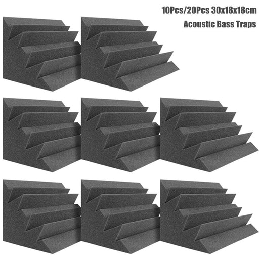 10 20pcs 18x18x30cm Acoustic Soundproof Foam Panel