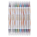 10 Colour Metallic Calligraphy Pens Dual Tip Brush Markers