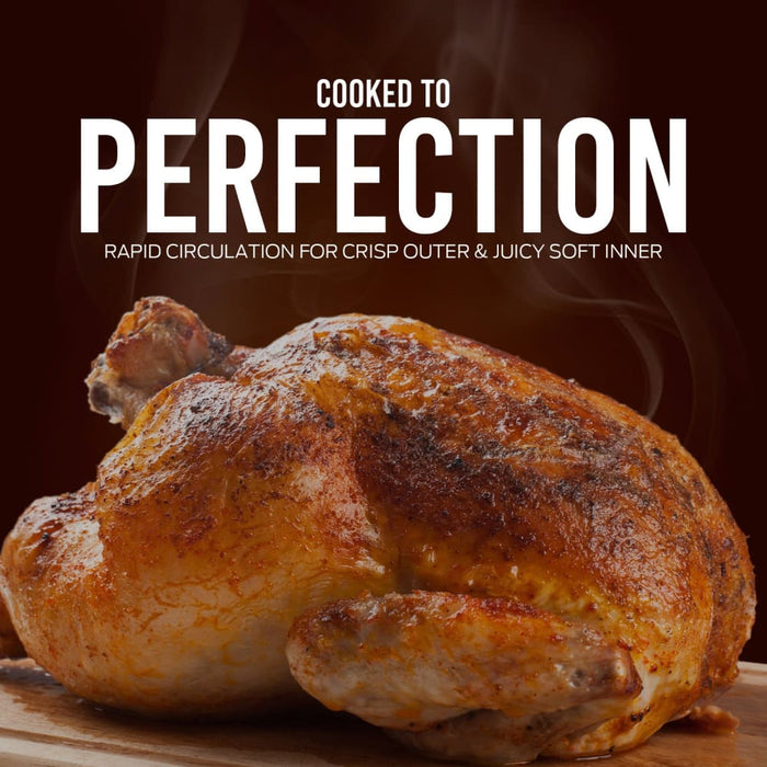 10 Litre Compact Air Fryer Oven Oil Free Cooking Silver