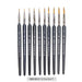 10 Mini Paint Brushes for Acrylic Oil Watercolour Art Thin