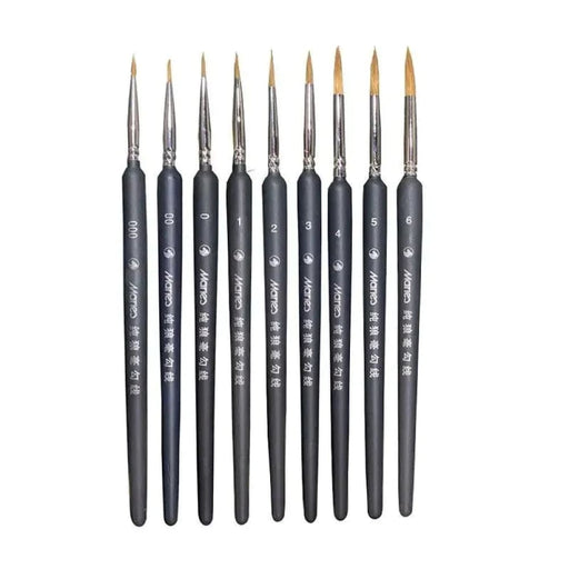 10 Mini Paint Brushes for Acrylic Oil Watercolour Art Thin