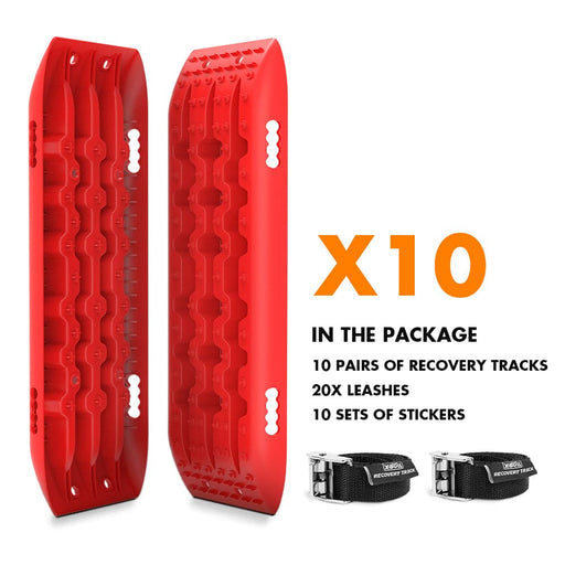 10 Pairs Recovery Tracks Boards 10t / Sand Tracks/ Mud Gen