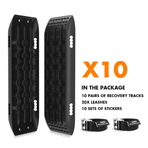10 Pairs Recovery Tracks Boards 4wd 4x4 10t Sand / Mud