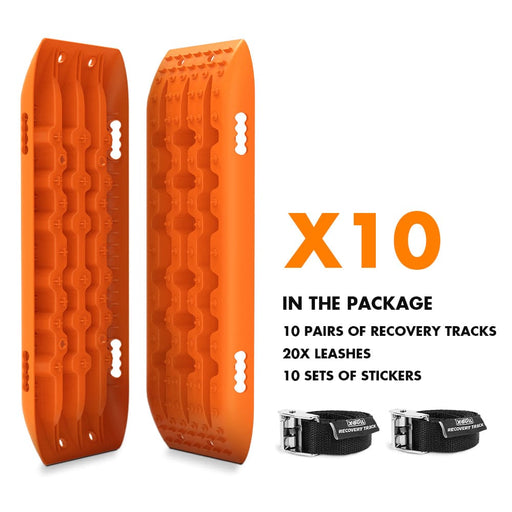 10 Pairs of Recovery Tracks Boards Traction 10t Sand