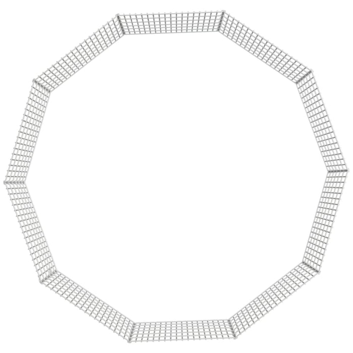 10-panel Rabbit Cage 54x60 Cm Galvanised Iron Oiopip