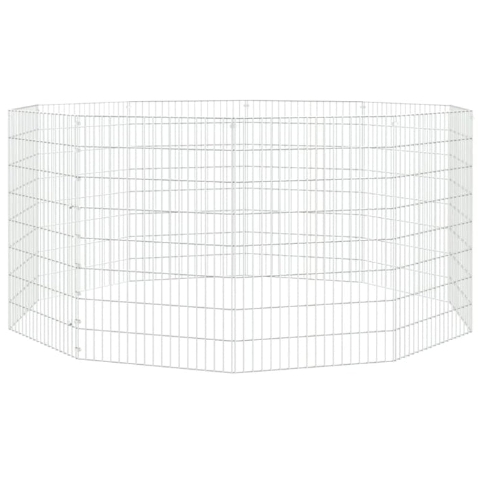 10-panel Rabbit Cage 54x80 Cm Galvanised Iron Oiopik