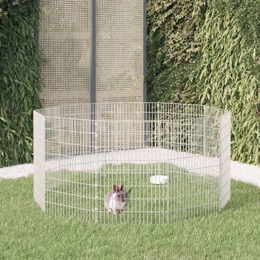 10-panel Rabbit Cage 54x80 Cm Galvanised Iron Oiopik
