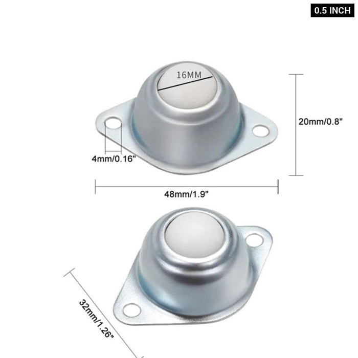 10 Piece 1 Roller Ball Transfer Caster Dual Wheel