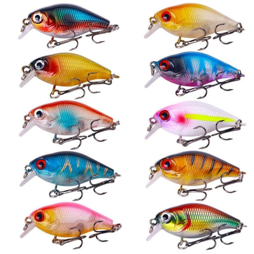 10 Piece Hengjia Cb073 Lua Fishing Lure Set 4.5cm 4.1g