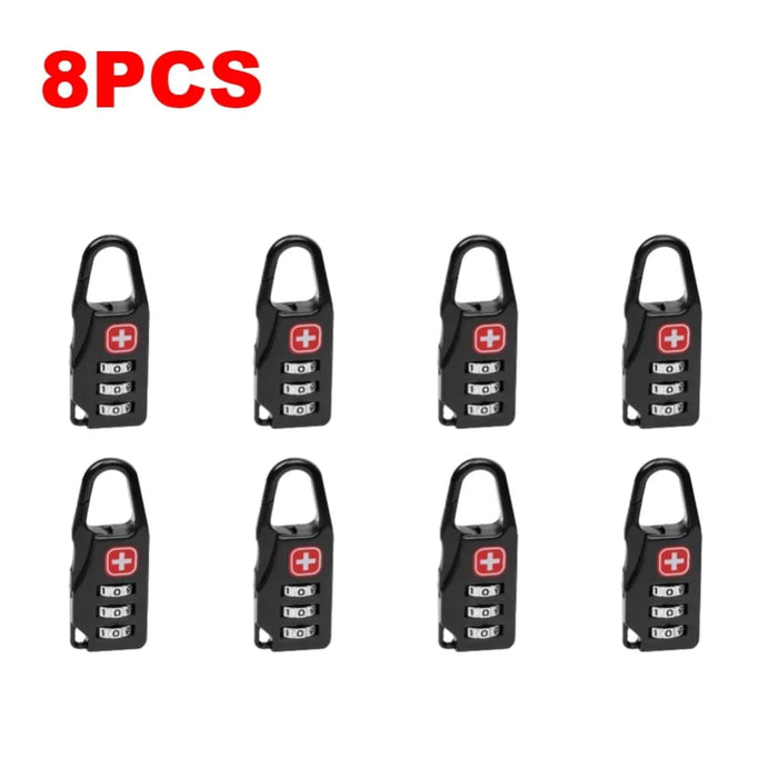 10 Piece Portable Alloy Lock Padlock