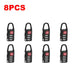 10 Piece Portable Alloy Lock Padlock