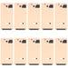 10 Pieces Lcd Digitizer Back Adhesive Stickers