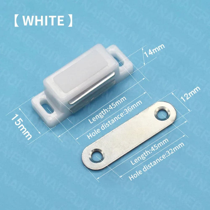 10 Pieces Magnetic Abs Black Cabinet/door Catches