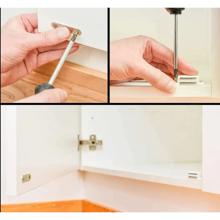 10 Pieces Magnetic Abs Black Cabinet/door Catches