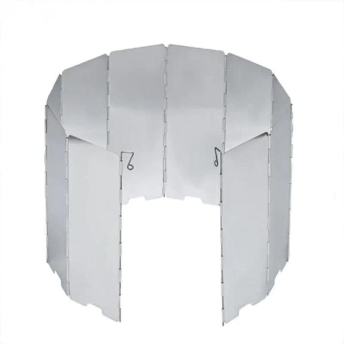 10 Plate Foldable Wind Shield For Ultralight Camping Stoves