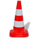 10 Reflective Traffic Cones Red and White 50 Cm Oaonon