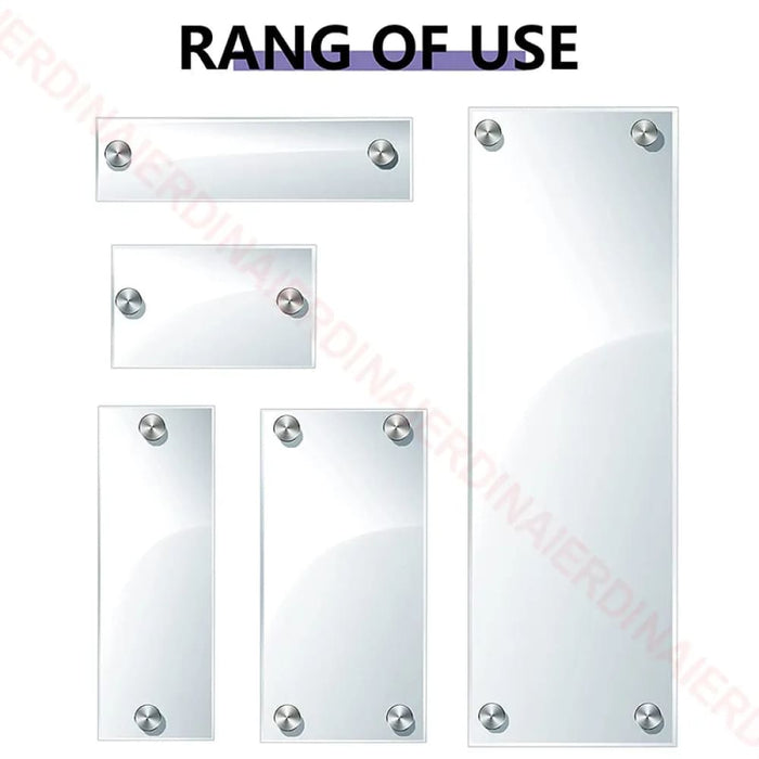 10 Stainless Steel Standoff Screws For Glass Mounting