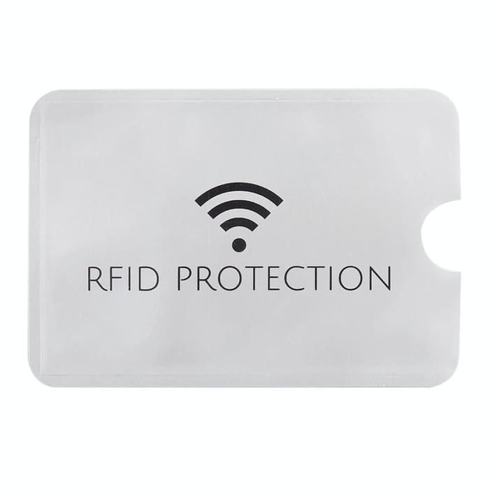 100 Aluminum Foil Rfid Blocking Card Sleeves 9.1 6.3cm