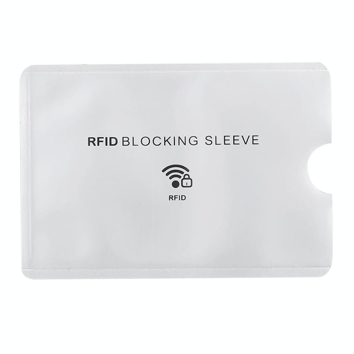 100 Aluminum Foil Rfid Blocking Card Sleeves 9.1 6.3cm