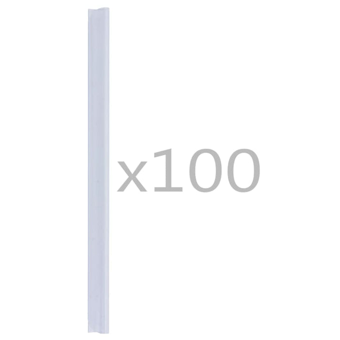 100 Pcs Fence Strip Clips Pvc Transparent Apail