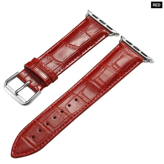 100% Genuine Leather Bracelet Band For Apple Watch