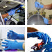 100 Pcs Ammex Durable Disposable Nitrile Rubber Gloves