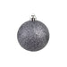 100 Piece Christmas Ball Set 3 4 6 Cm White Grey Xapioi