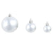 100 Piece Christmas Ball Set 3 4 6 Cm White Grey Xapioi