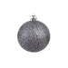 100 Piece Christmas Ball Set 3 4 6 Cm White Grey Xapioi