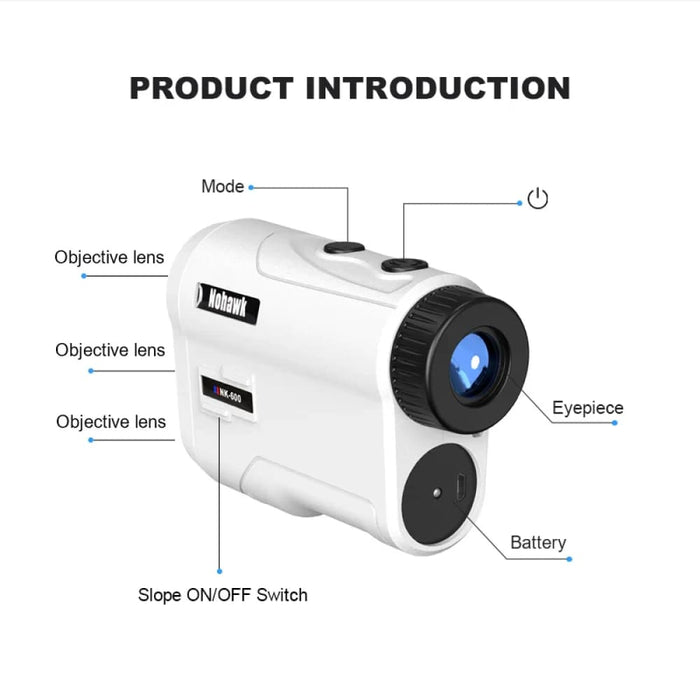 1000 Yd Golf Rangefinder with Magnet Slope Switch