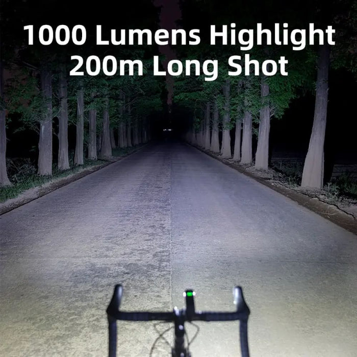 1000l Bike Light with Power Bank and Usb Charging
