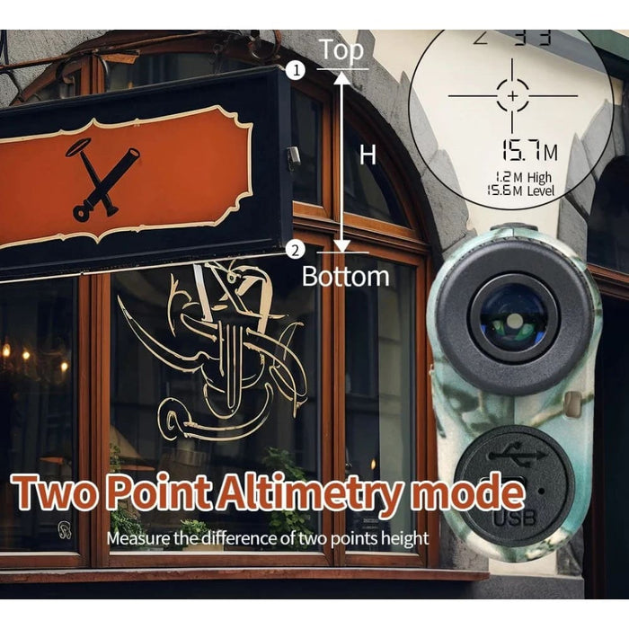 1000m Hunting Laser Rangefinder with Target Acquisition