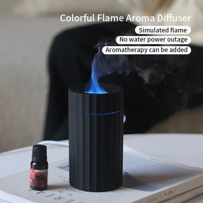 100ml Colourful Flame Humidifier With Fire Essential Oil
