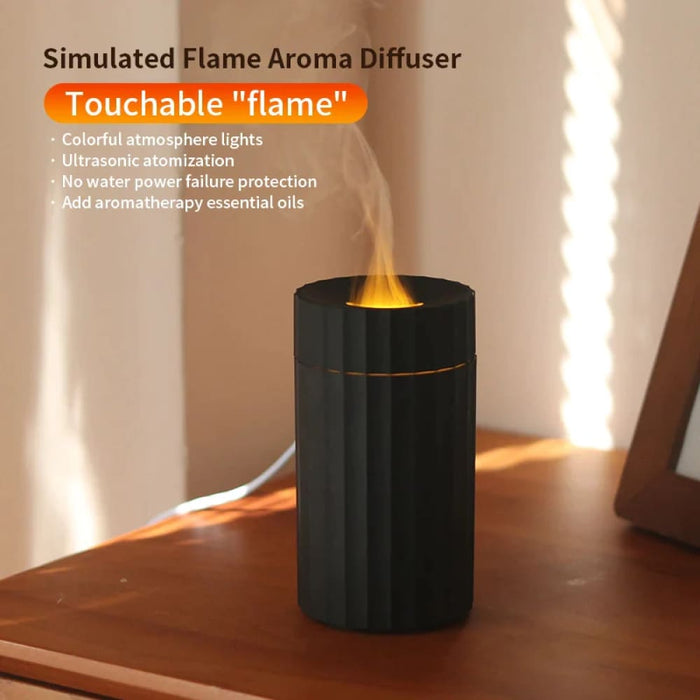 100ml Colourful Flame Humidifier With Fire Essential Oil