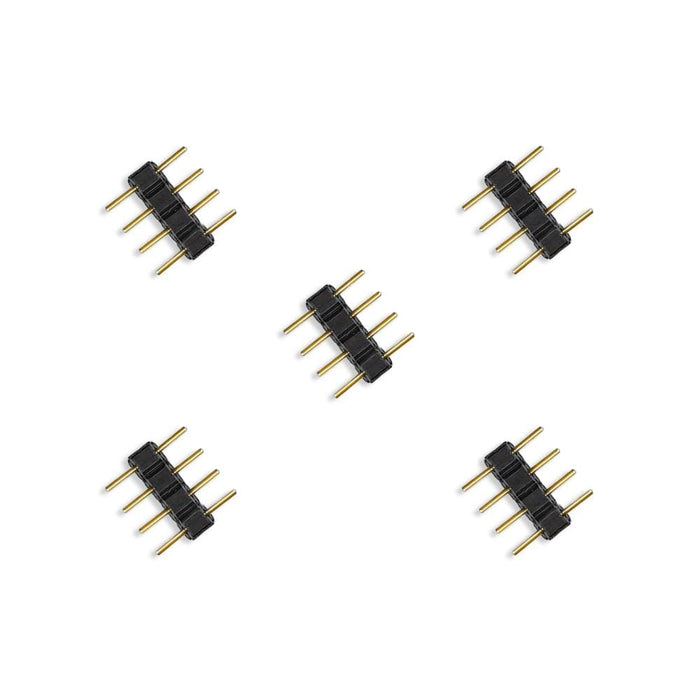 100pcs 4pin 5pin Led Connector Needle Strip Connectors