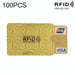 100pcs Aluminum Foil Rfid Blocking Credit Card Id Bank Case