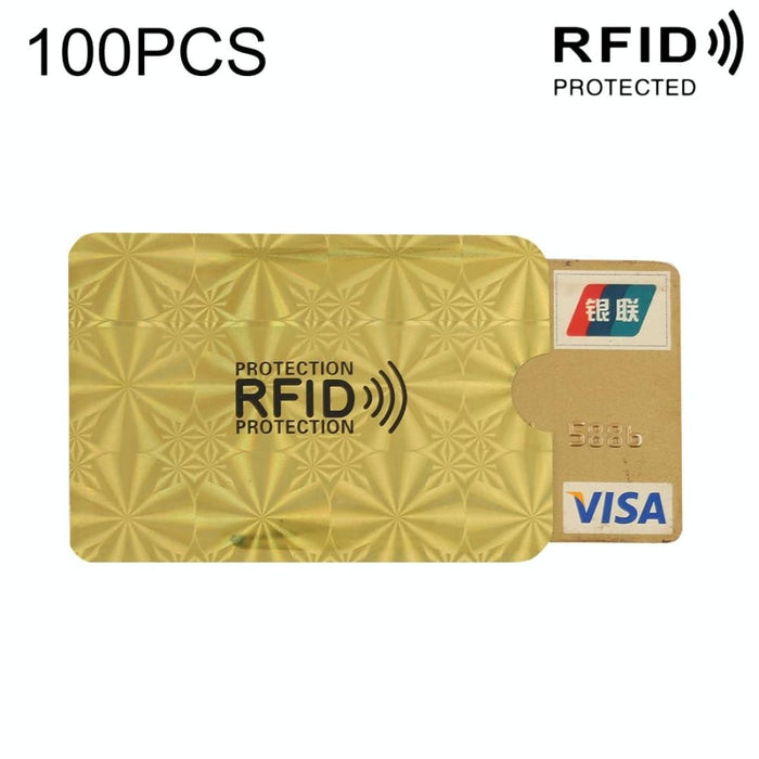 100pcs Aluminum Foil Rfid Blocking Credit Card Id Bank Case
