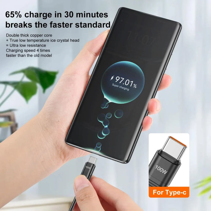100w Pd Usb c Cable for Iphone Samsung Oneplus
