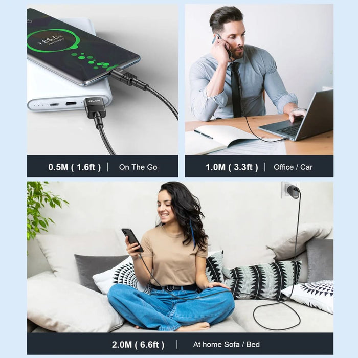 100w Pd Usb c Cable for Iphone Samsung Oneplus